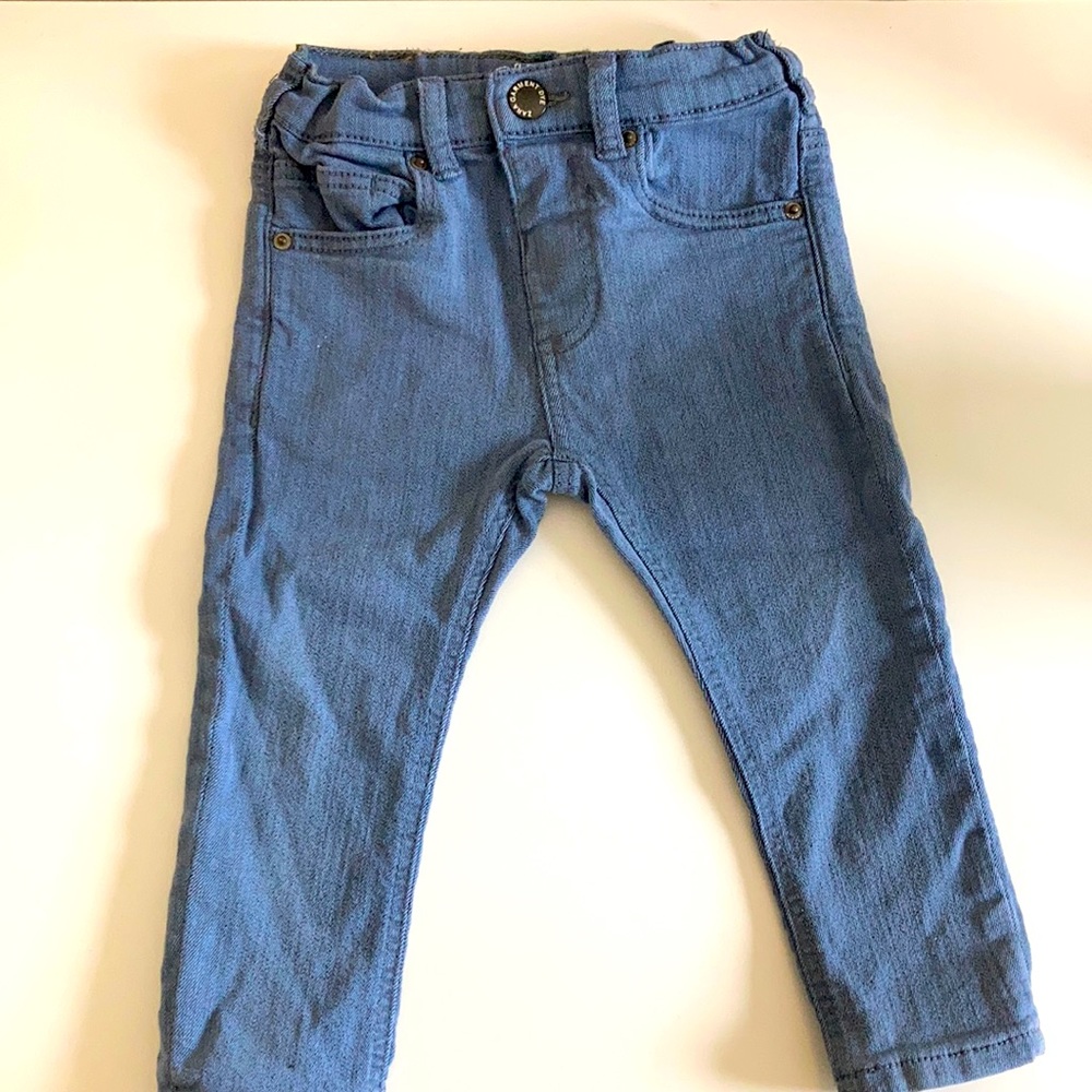 Zara light blue jeans 12-18m